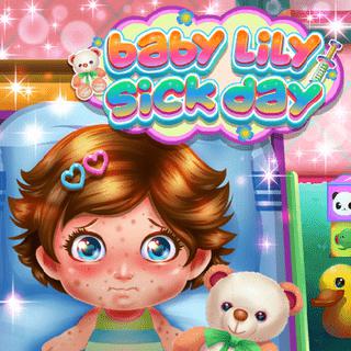 Baby Lily Sick Day caring cartoon scene